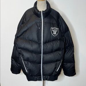 Reebok Oakland Raiders Vintage Puffer Coat